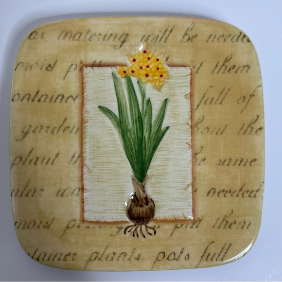 MWW 4” Mini Plate Set Spring Garden Bulbs - Picture 5 of 8